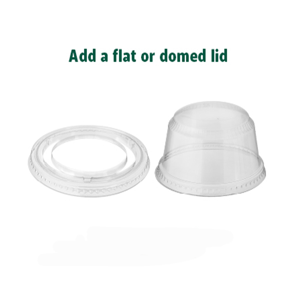 flat or domed lid